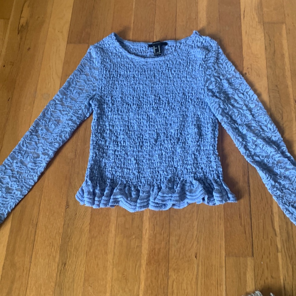 Forever 21 lacy/sheer long sleeve